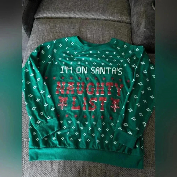 I'm On Santa's Naughty List Ugly Christmas Sweater XL - Picture 1 of 5